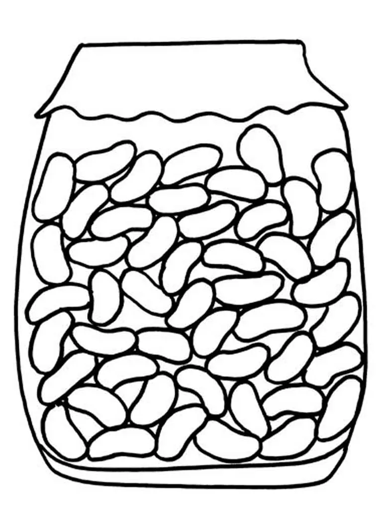 Jelly bean coloring pages coloring home