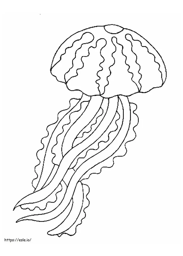 Jellyfish printable coloring page