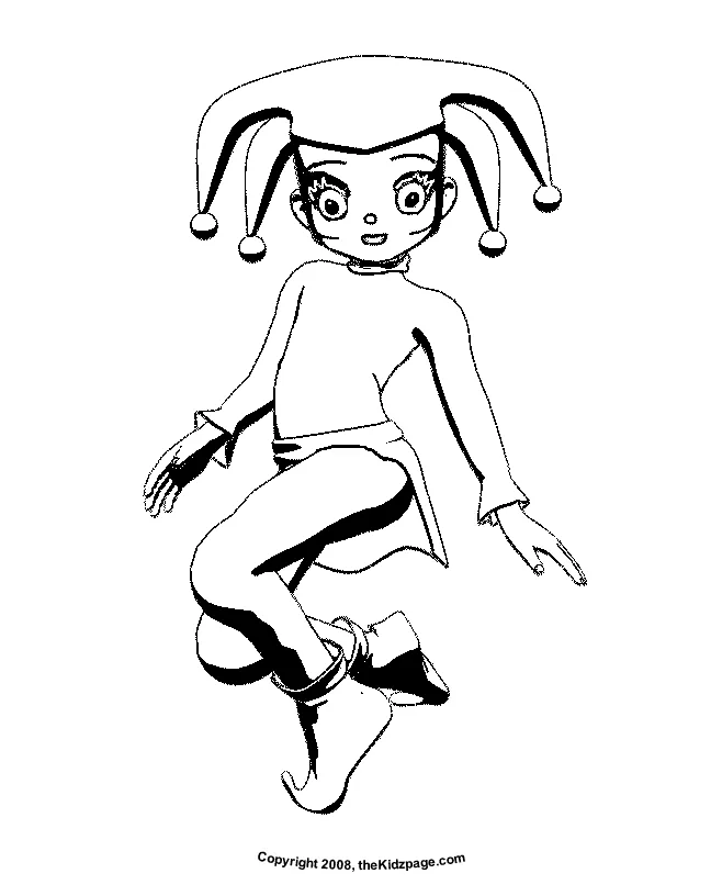 Jester Coloring Pages - Coloring Nation
