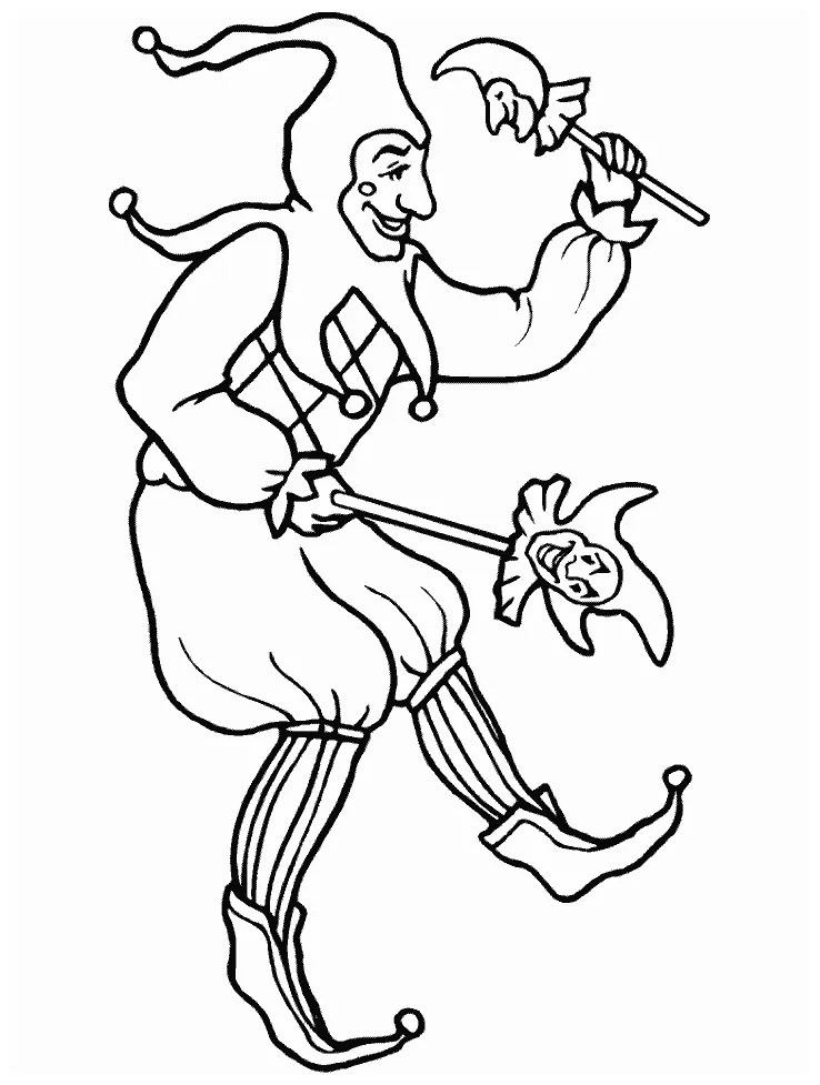 Jester People Coloring Pages & coloring book.
