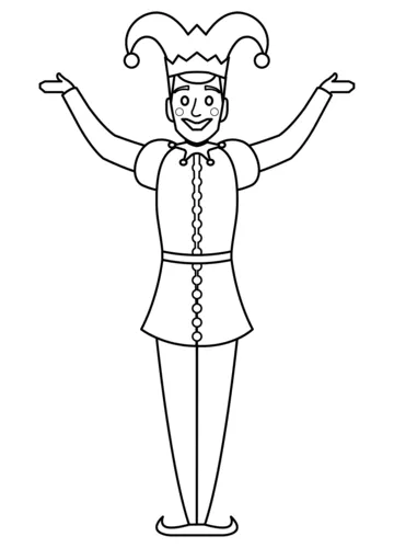 Jester coloring page | Free Printable Coloring Pages