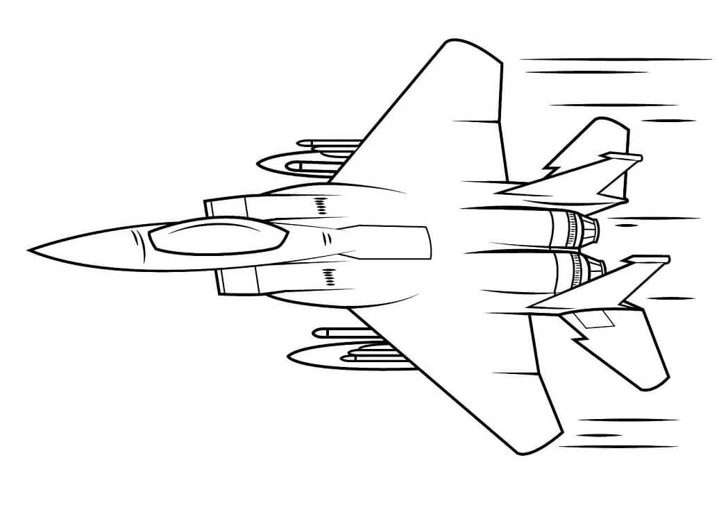 Cool fighter jet coloring page free printable coloring pages for kids