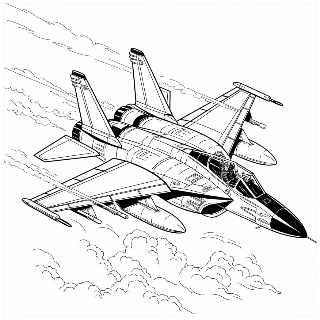 Fighter jet coloring pages coloringlib