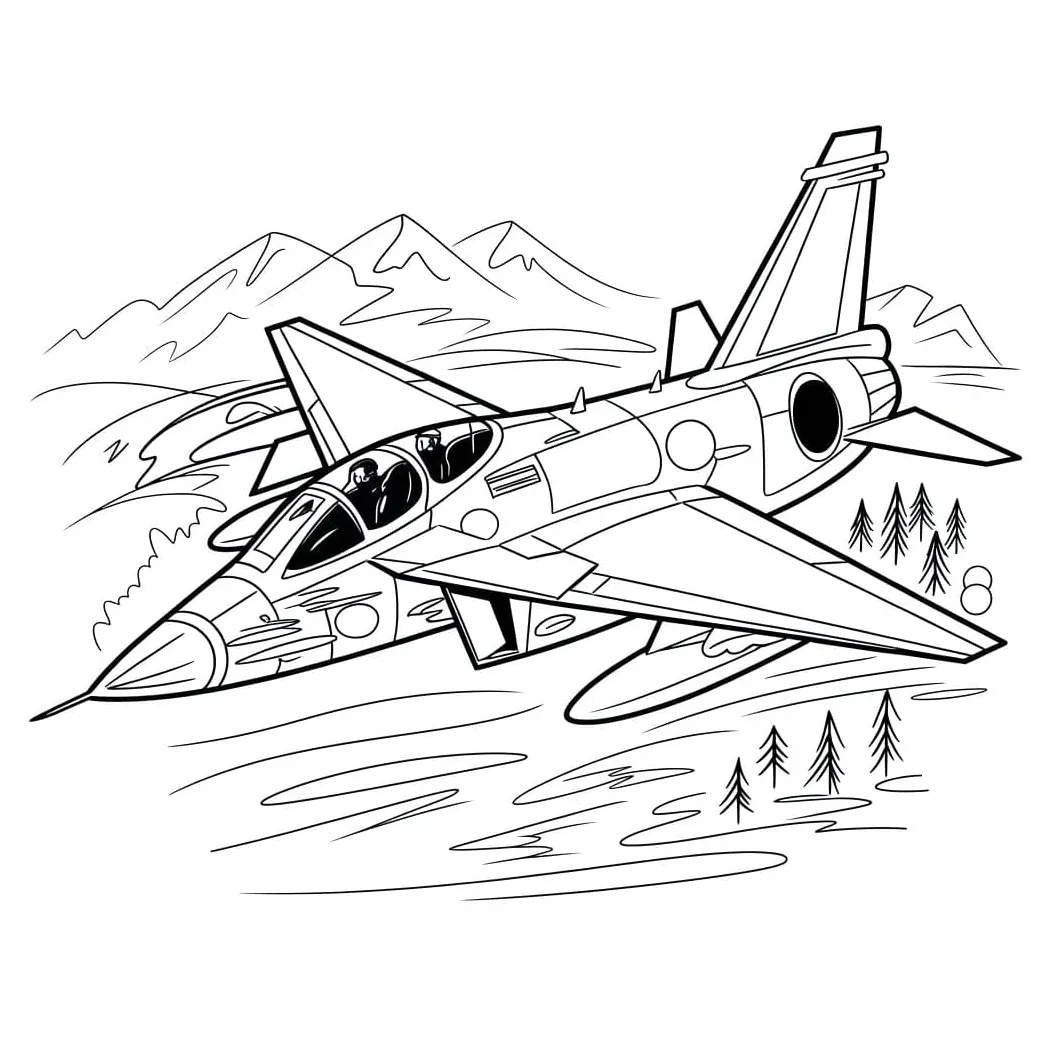 Fighter jet coloring pages coloringlib