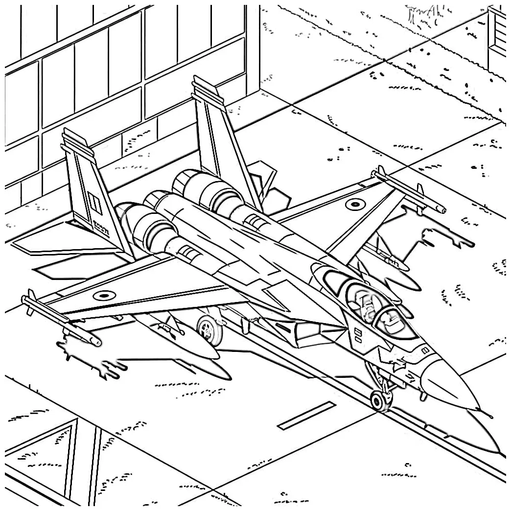 Fighter jet coloring pages coloringlib