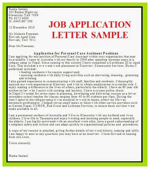 Business letter examples