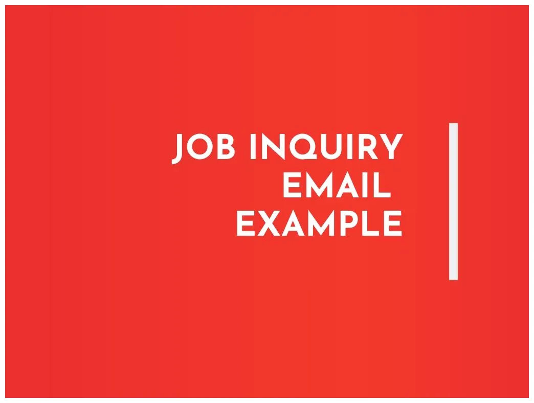 Job inquiry mail formats 5 different templates writolay