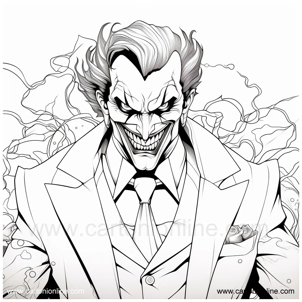 Joker 33 coloring page