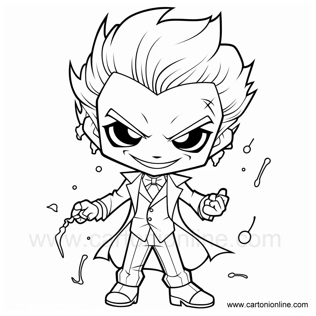 Joker 18 coloring page
