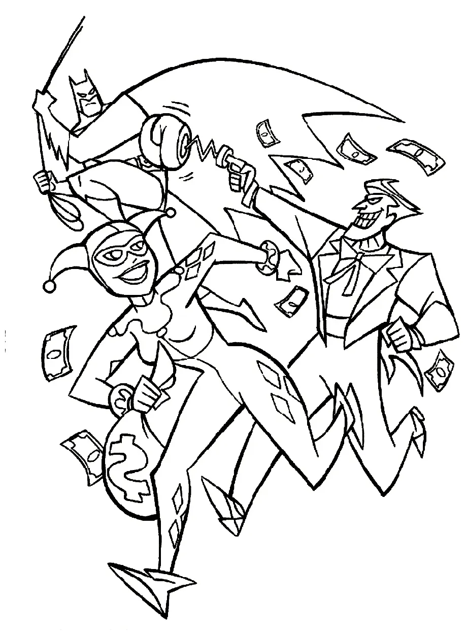Joker coloring pages & books 100% free and printable!