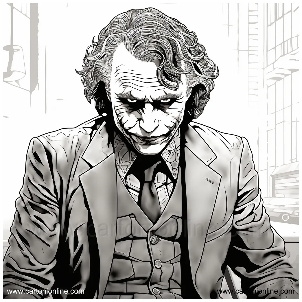 Joker 34 coloring page