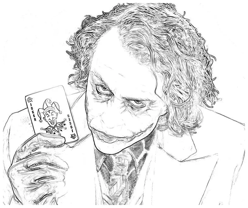 The joker coloring pages coloring home