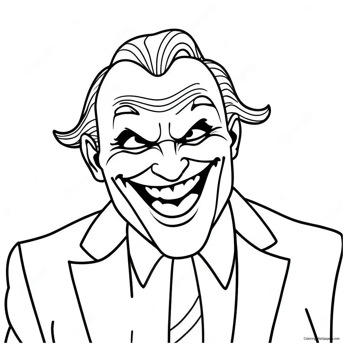 Joker batman laughing coloring page 61414-48599
