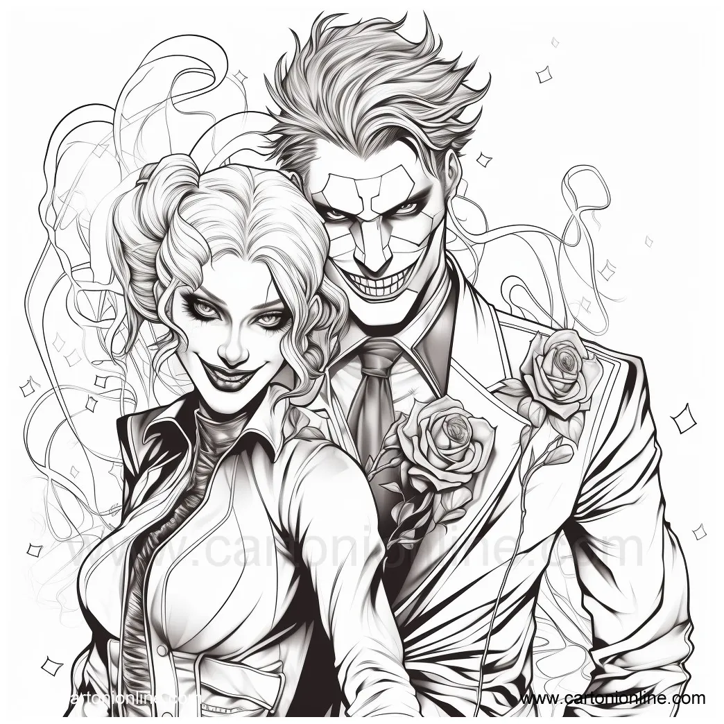 Joker 36 coloring page