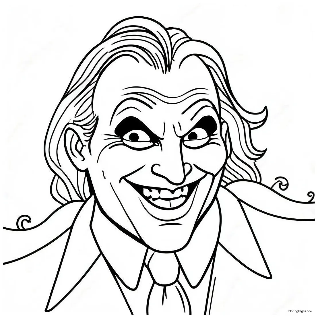 Joker laughing manically coloring page 59454-47709