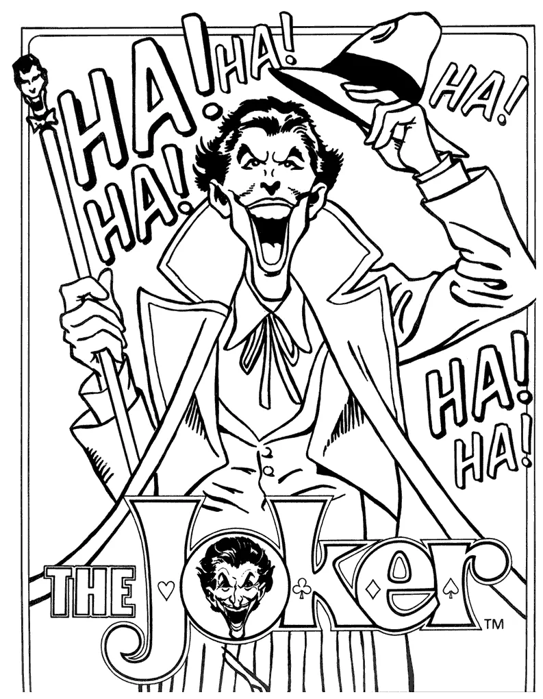 Joker coloring pages coloring home