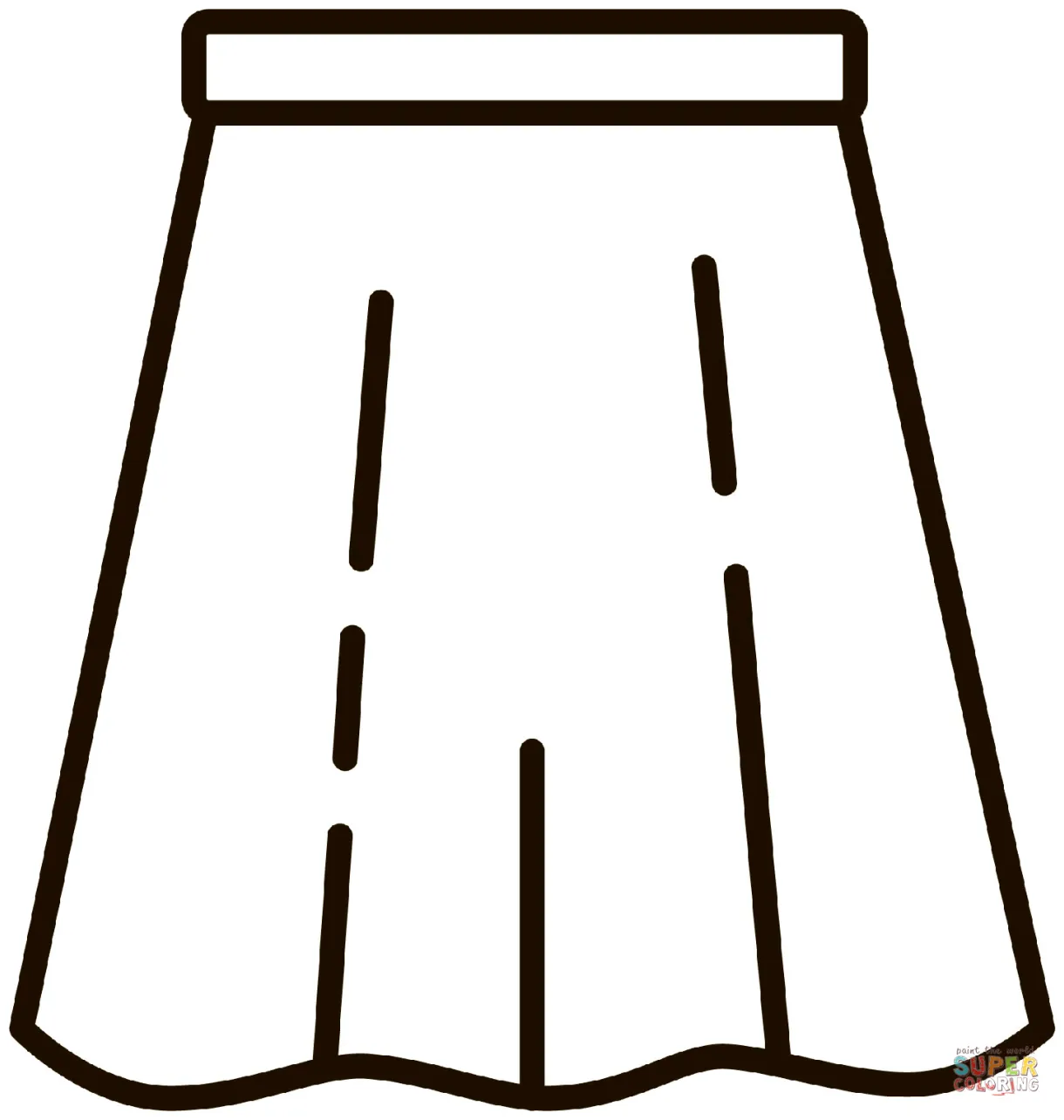 Skirt coloring page free printable coloring pages