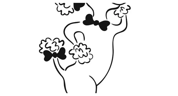 Poodle skirt coloring pages
