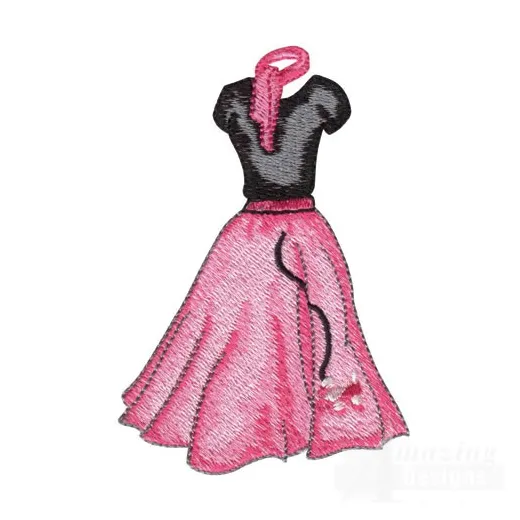 Poodle skirt drawing at paintingvalley explore collection of