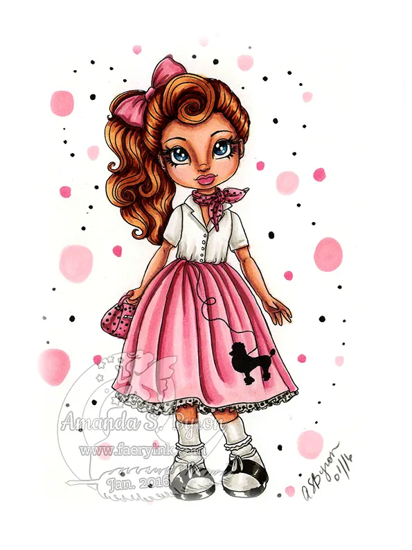 Poodle skirt drawing at paintingvalley explore collection of