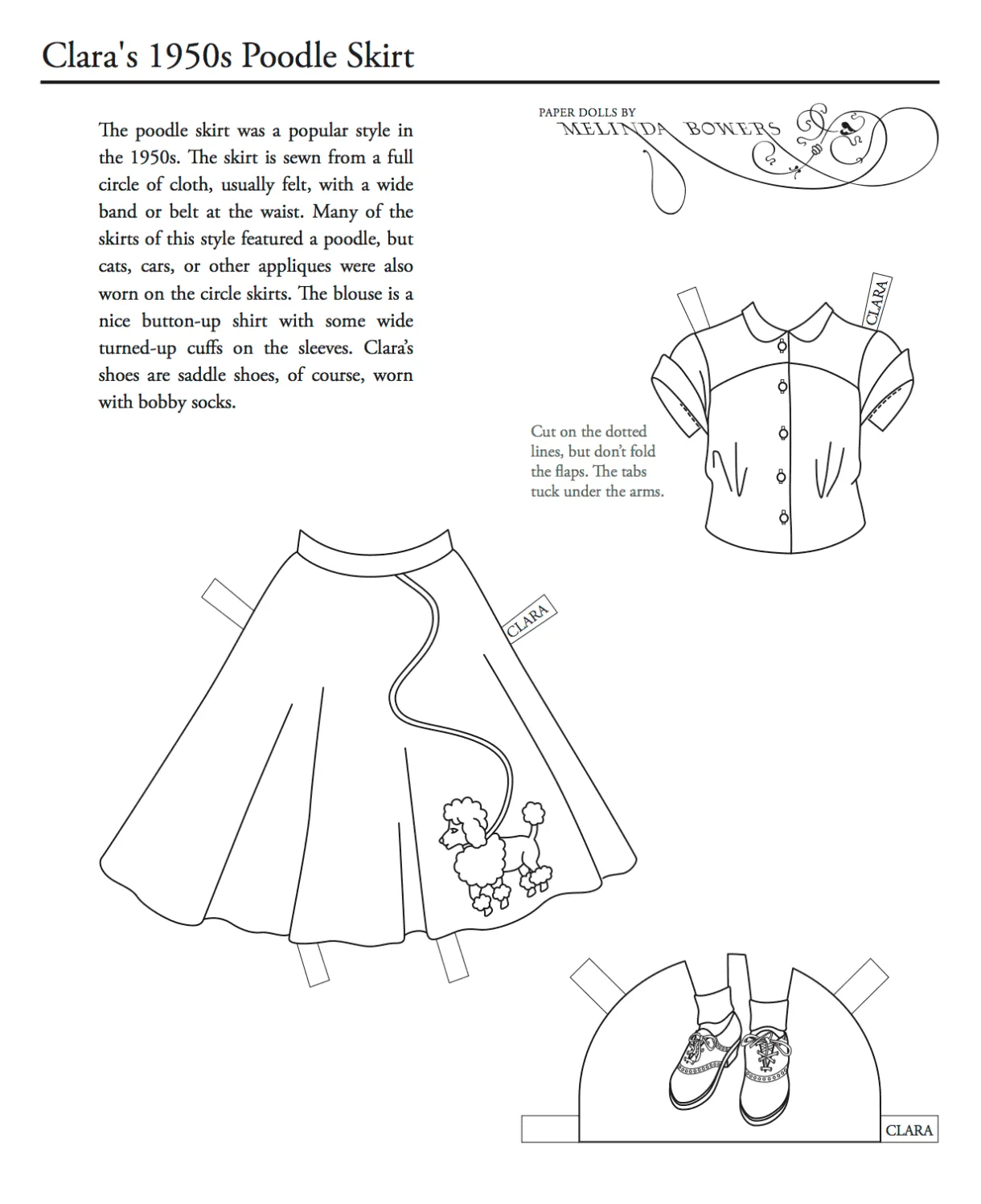 Poodle skirt coloring page coloring nation