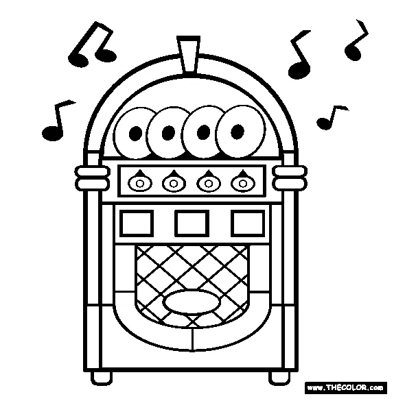 The free the jukebox online coloring