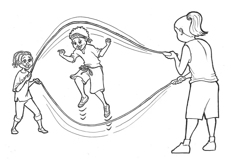 Coloring page jump rope free printable coloring pages img 9232