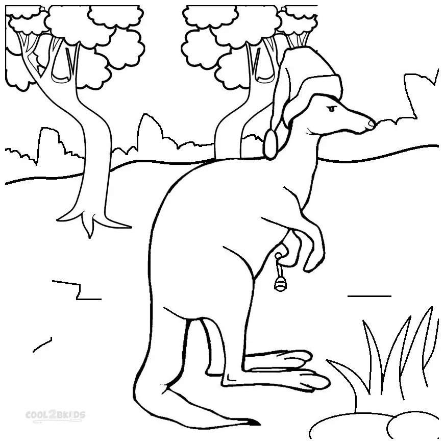 Printable Kangaroo Coloring Pages For Kids | Cool2bKids