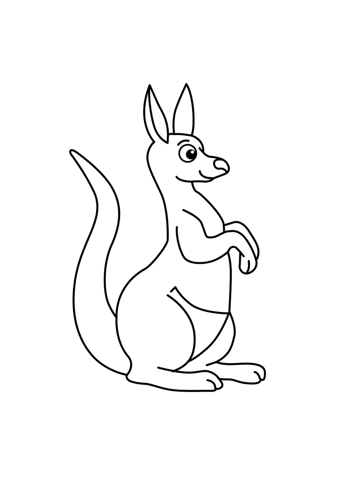 Free Kangaroo Coloring Page - Free Printable Coloring Pages