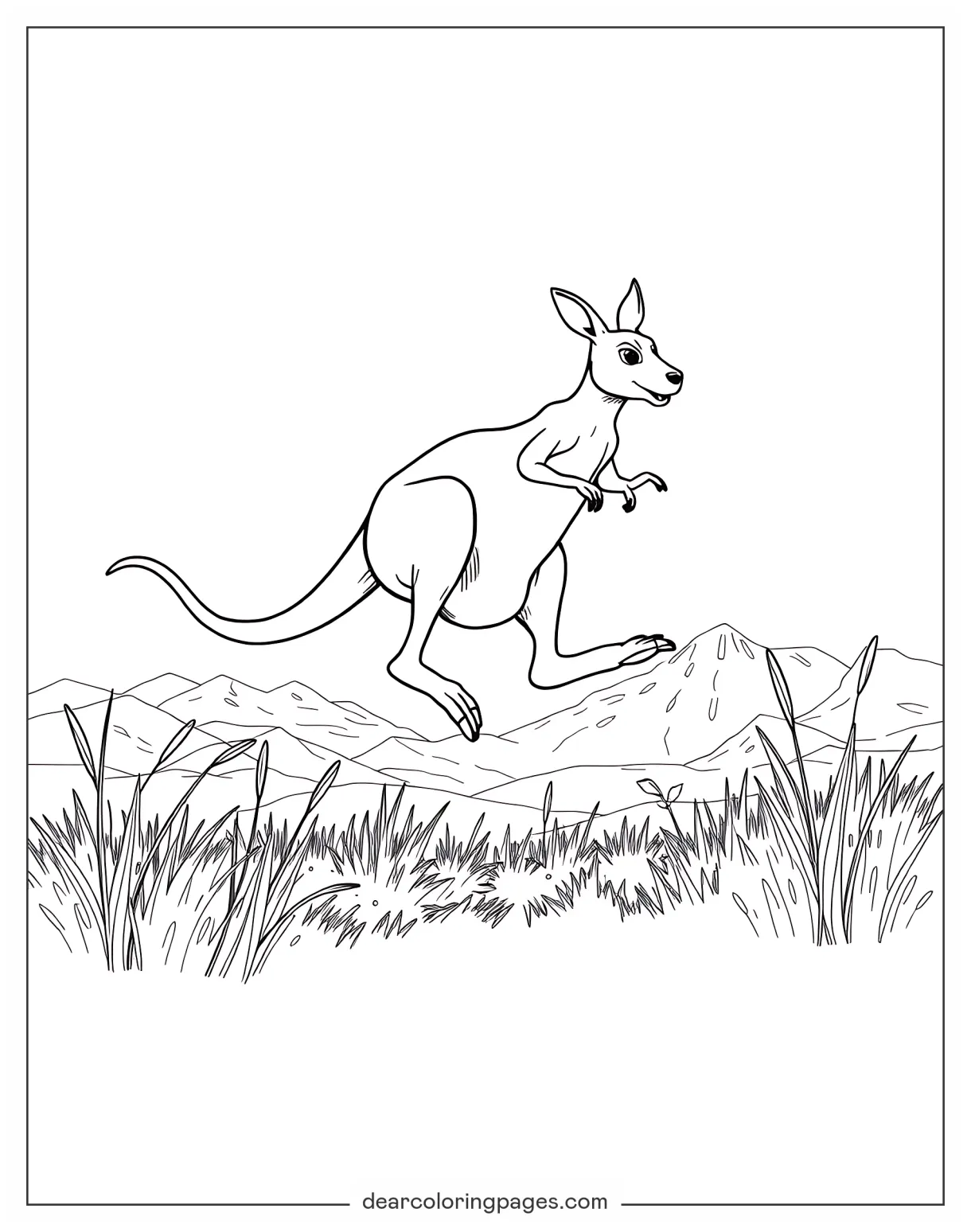 Kangaroo Coloring Pages - 14 Free Printable Coloring Pages