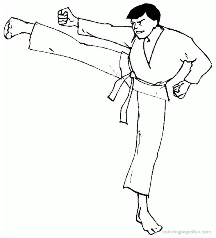 Karate kid coloring pages coloring home