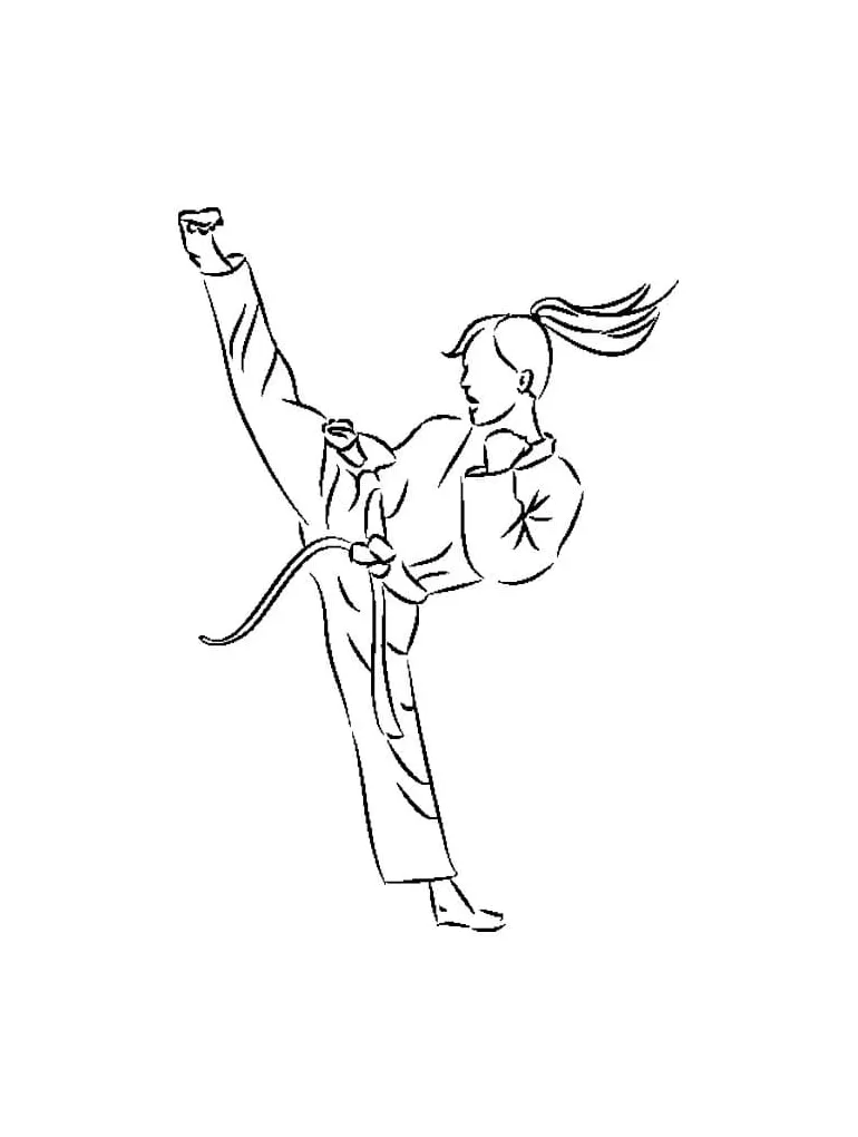 Printable karate