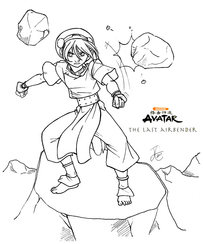 Avatar The Last Airbender Katara Coloring Pages To Print - Coloring Home