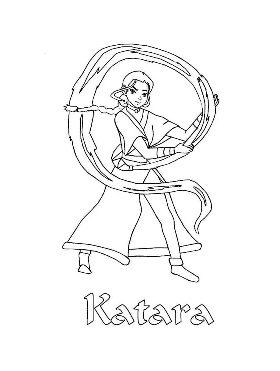 Katara coloring pages
