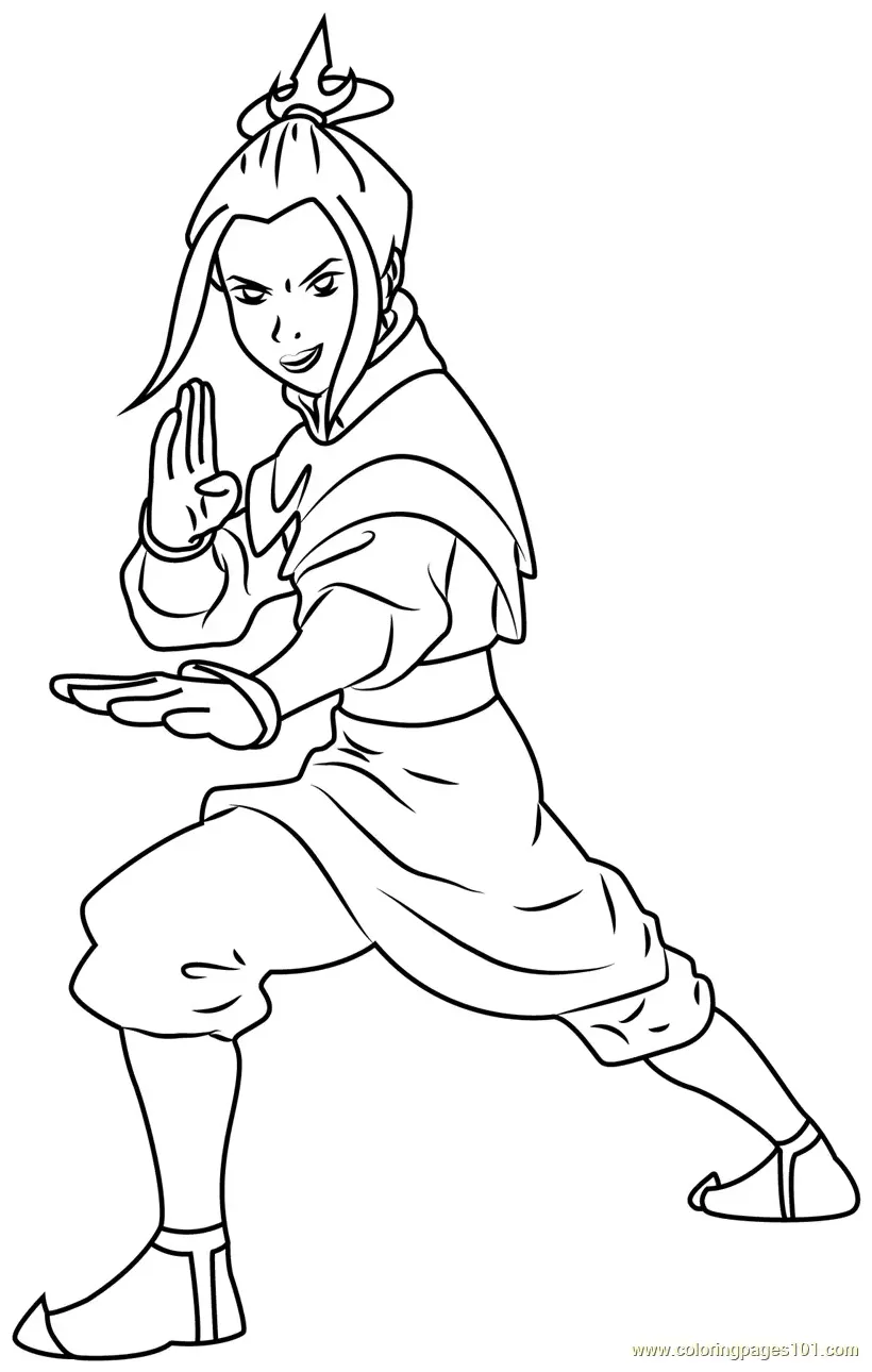 Katara Coloring Page for Kids - Free Avatar the Last Airbender