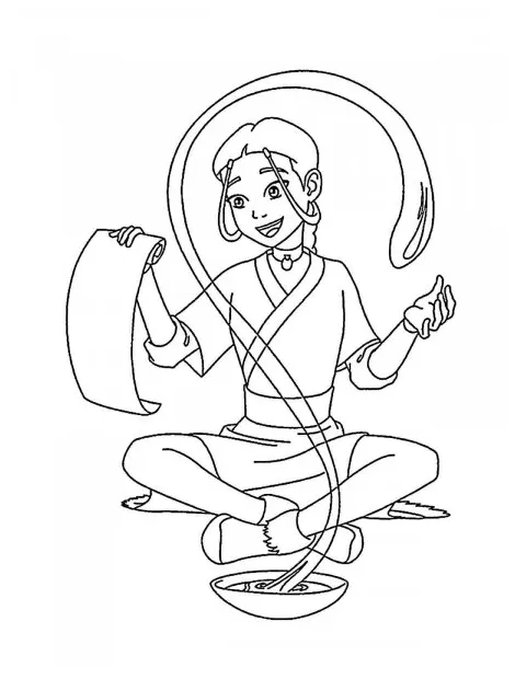 Katara coloring pages