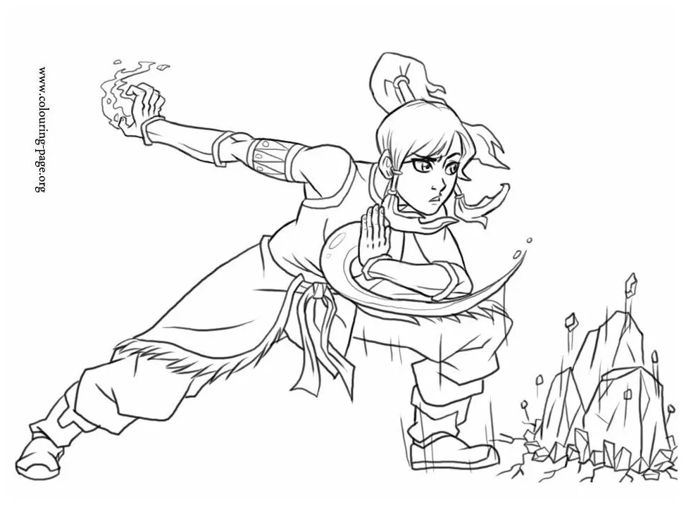 Katara Coloring Pages - Coloring Nation