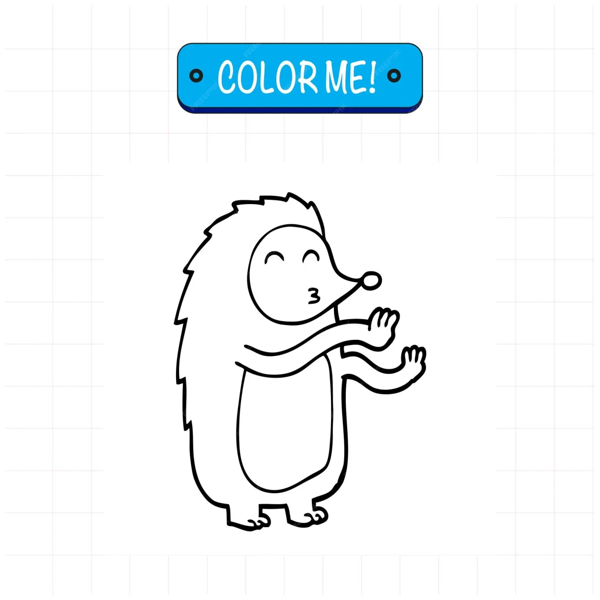 Premium vector hand drawn kawaii coloring book illustration and