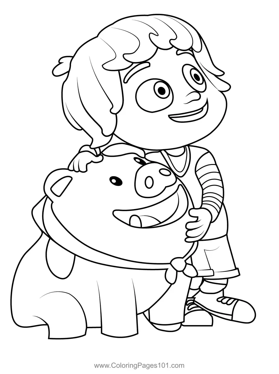 Best friend kazoops! coloring page for kids free kazoops! printable