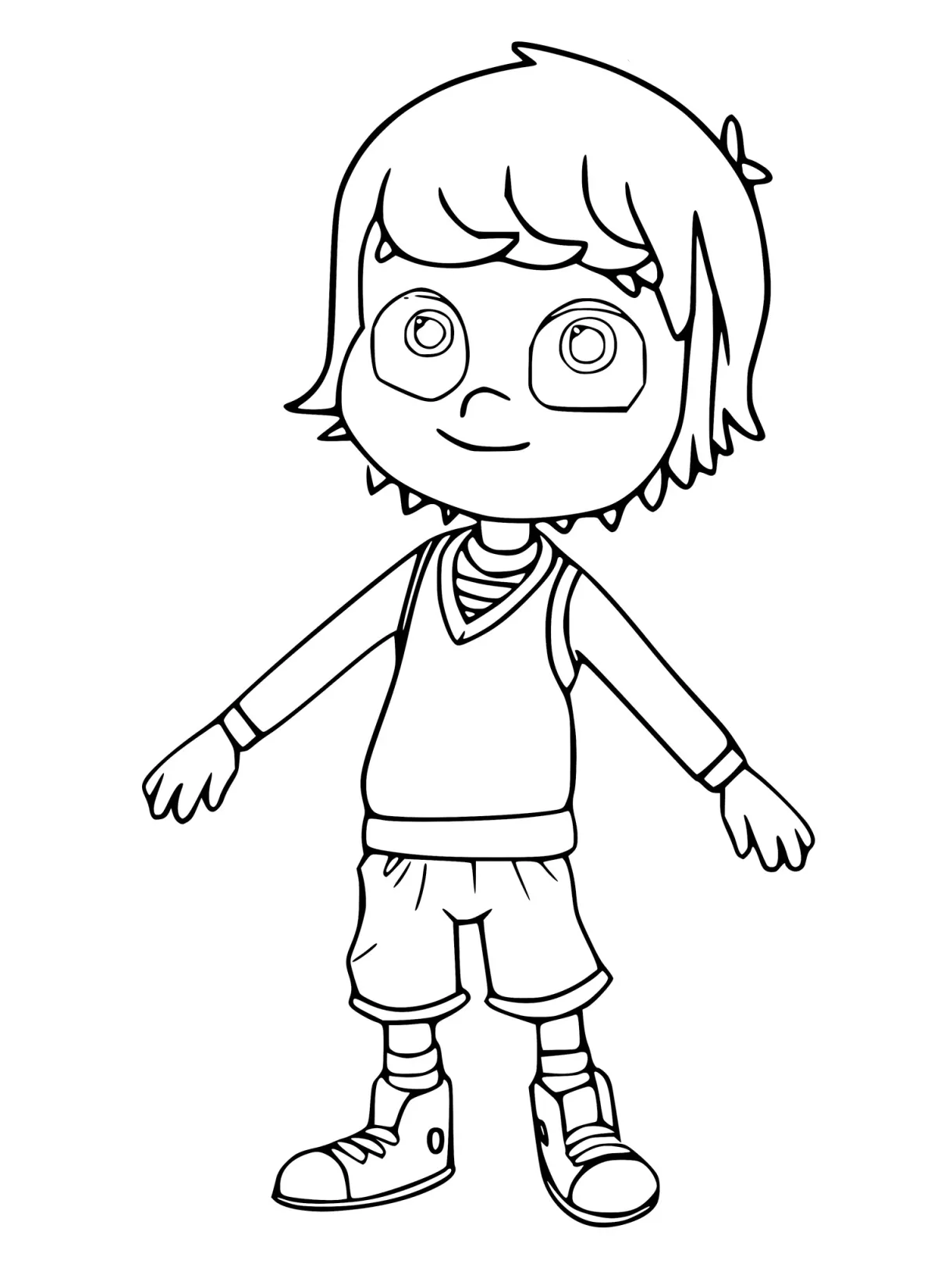 Kazoops 6 coloring page