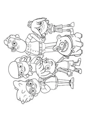 Kids-n-fun 9 coloring pages of kazoops