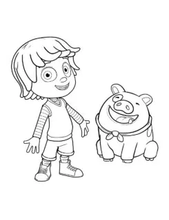 Kazoops 7 coloring page