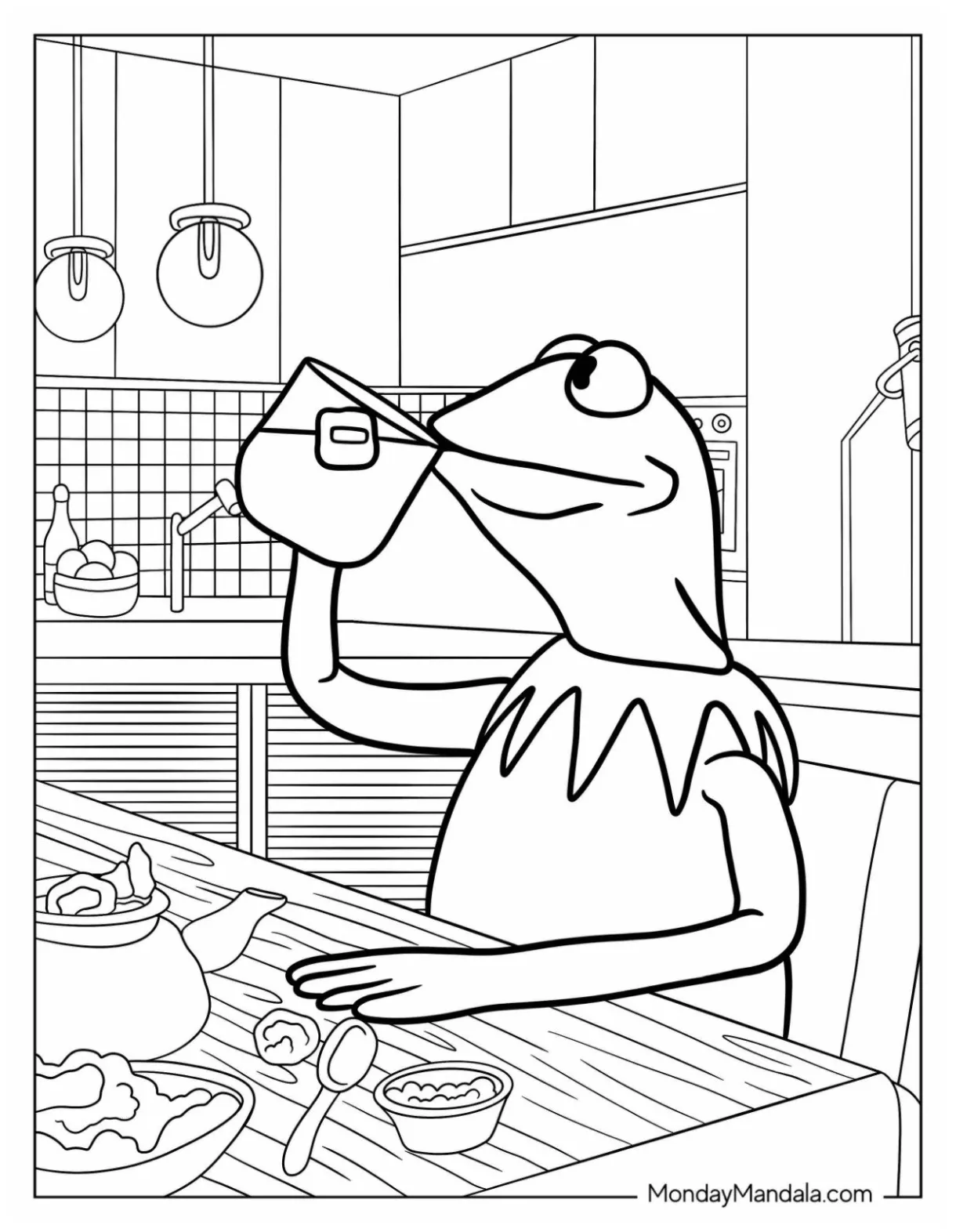 20 kermit coloring pages free pdf printables