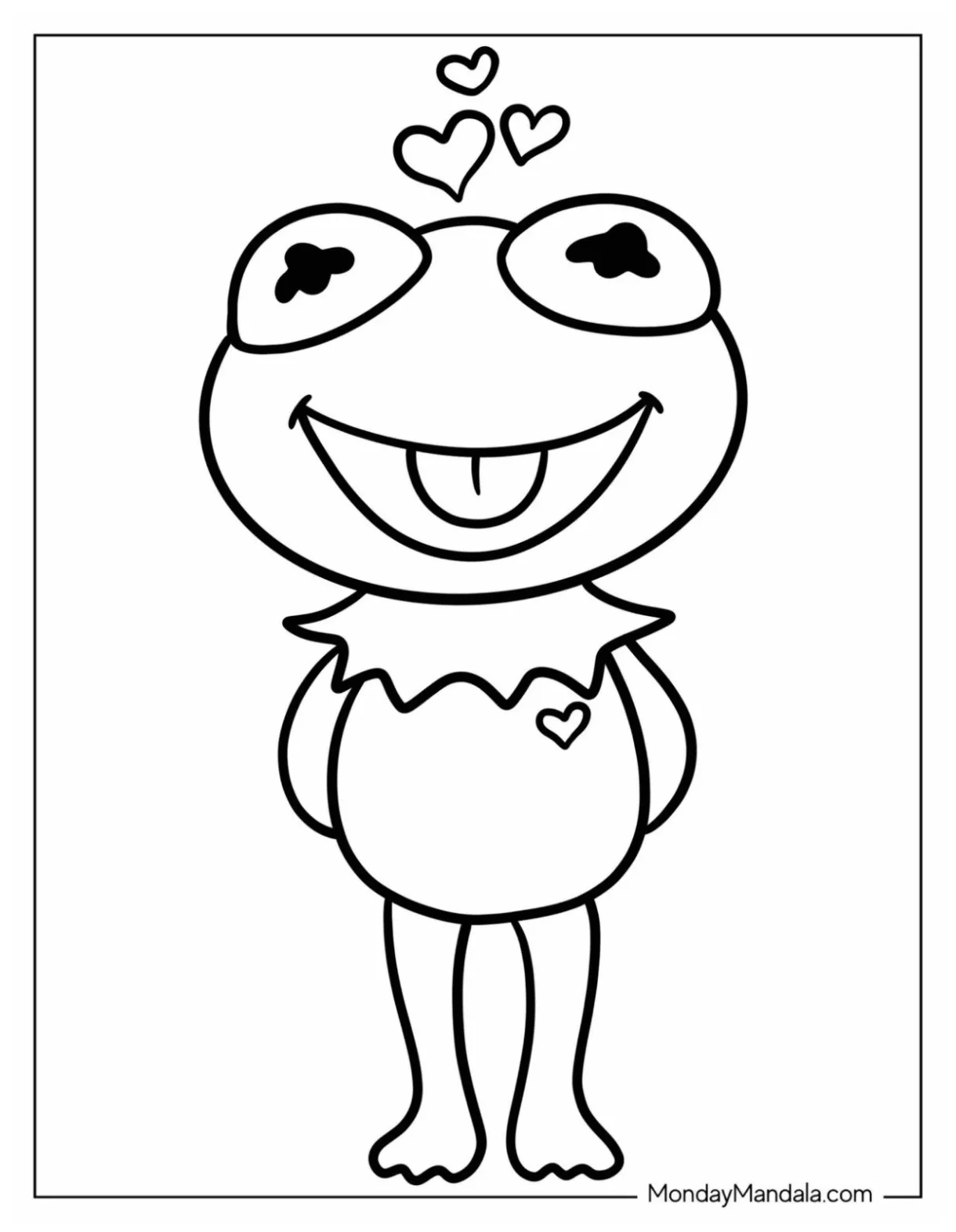 20 kermit coloring pages free pdf printables