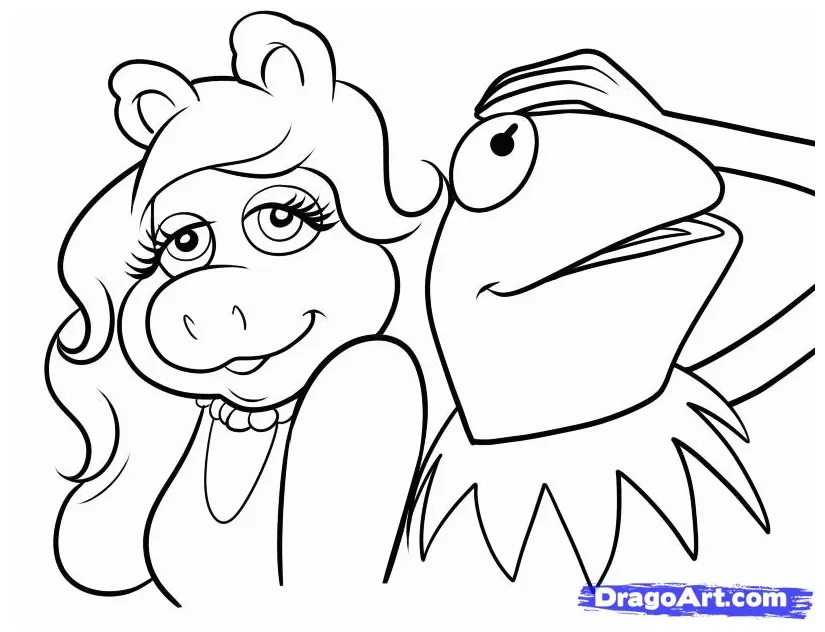 Kermit The Frog Coloring Page - Coloring Home