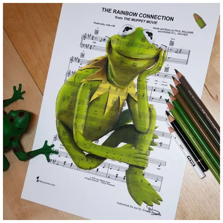 The rainbow connection 🐸 #therainbowconnection #sheetmusic #kermit #