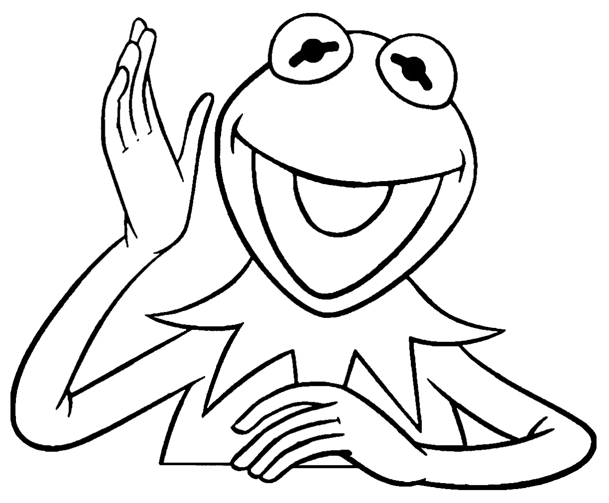 Kermit The Frog Coloring Page - Coloring Home