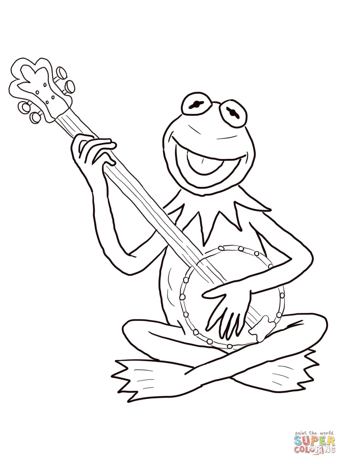 Kermit The Frog Coloring Page - Coloring Home