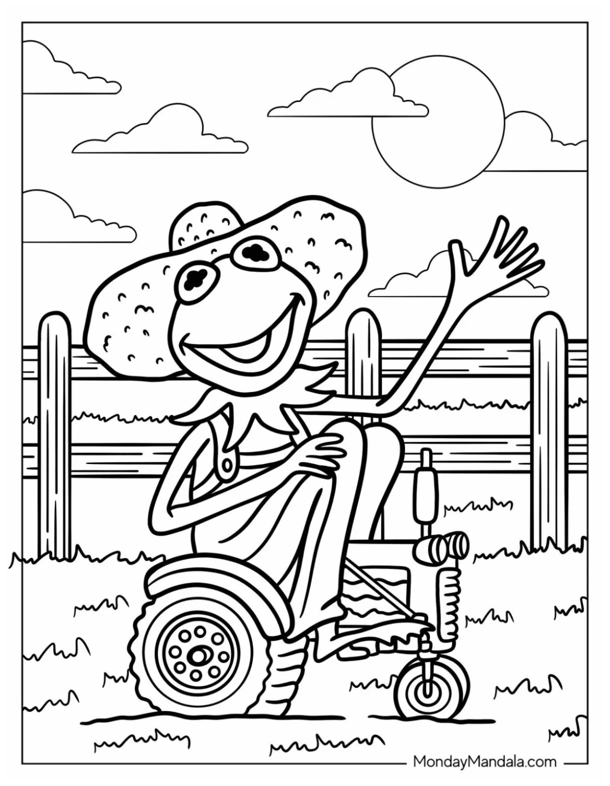 20 kermit coloring pages free pdf printables