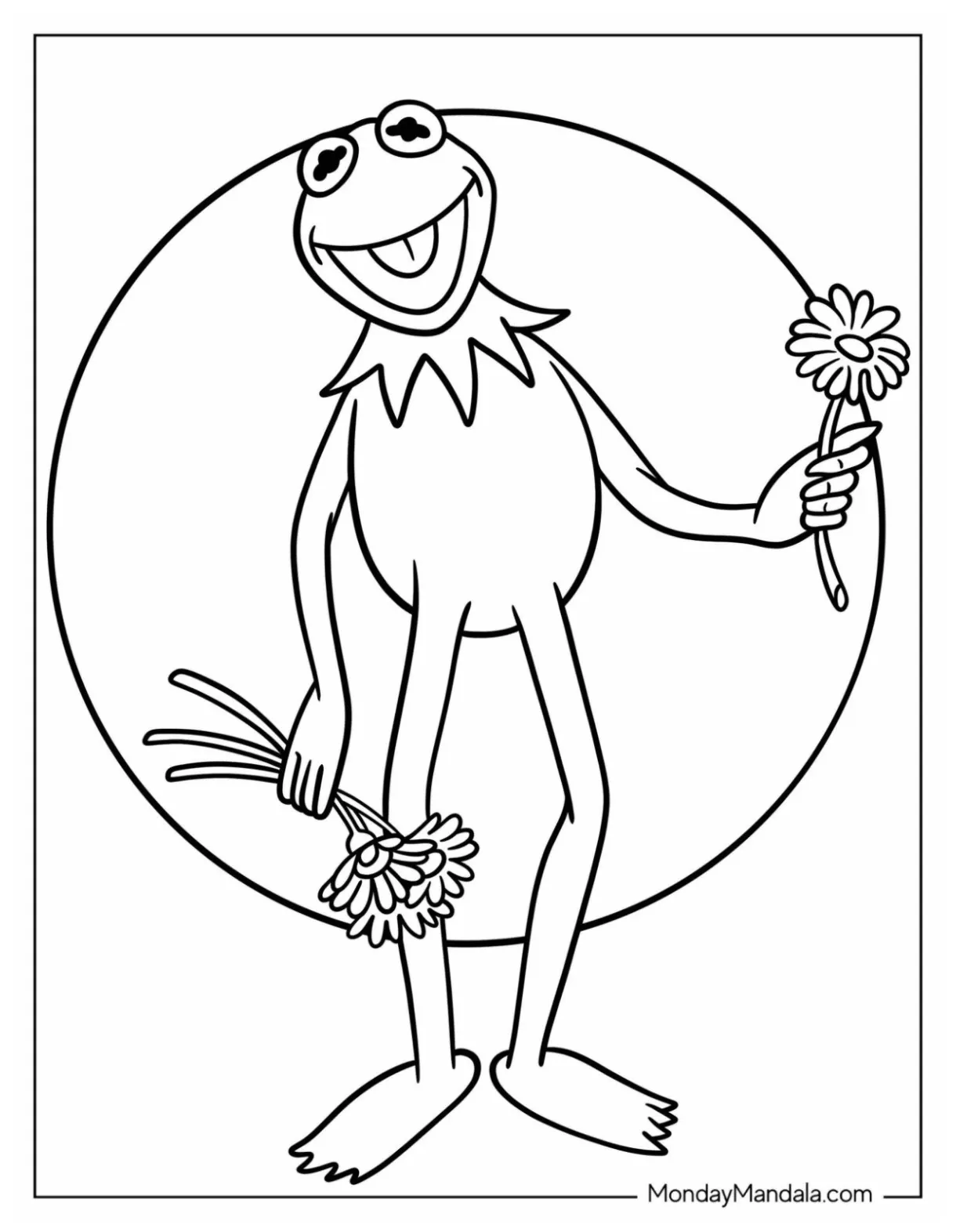 20 kermit coloring pages free pdf printables printable coloring page